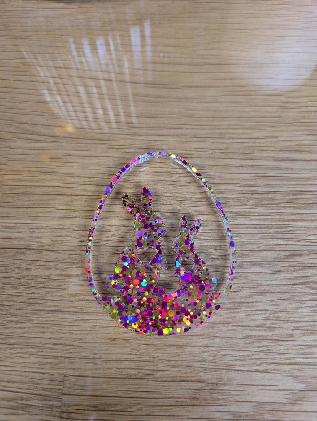 Osterdekoration Zwei Hässchen