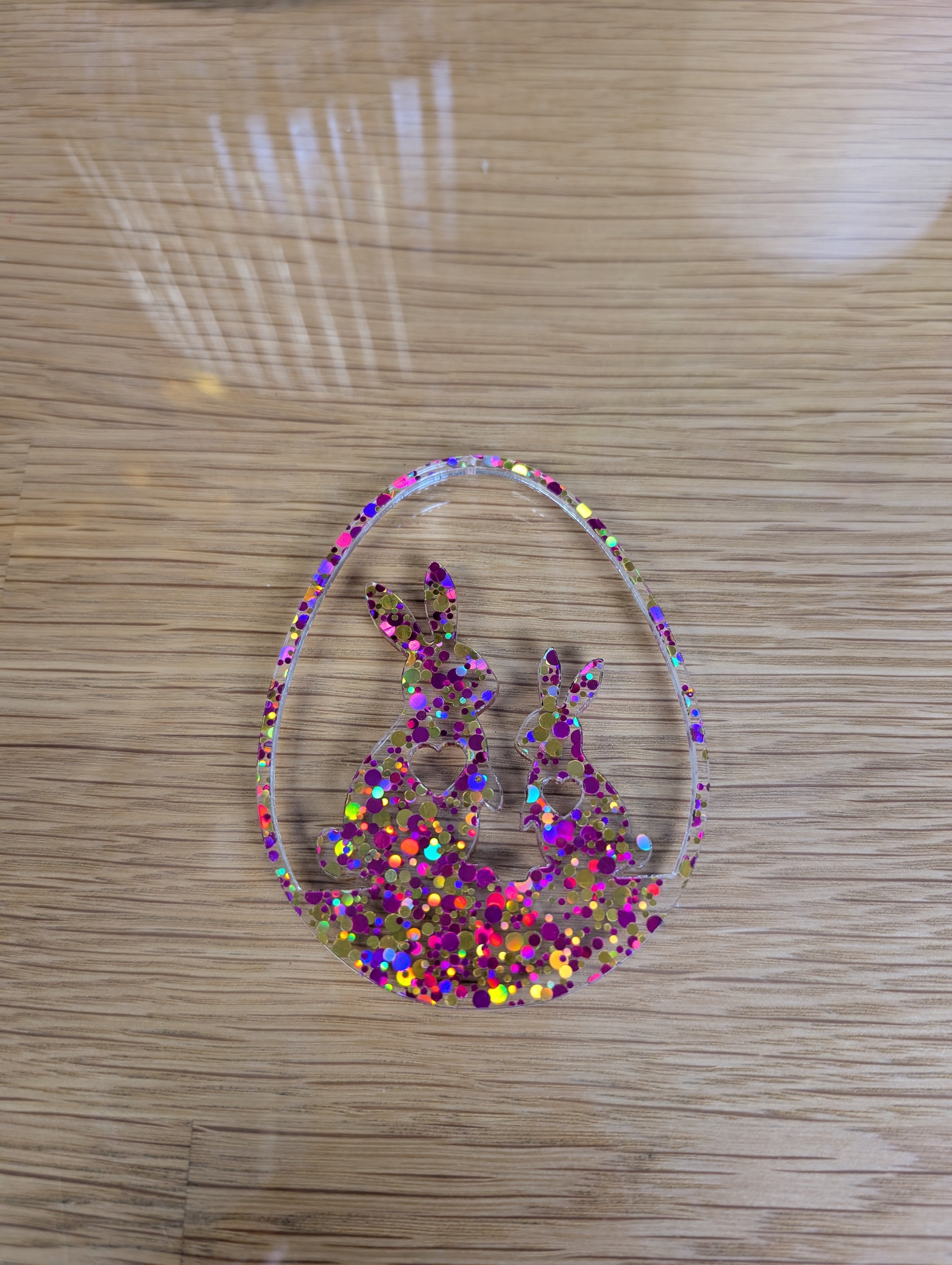 Osterdekoration Zwei Hässchen