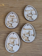 Personalisierter Blumenwiesen-Anhänger „Frühlingszauber“ | Holz & 3D-Optik