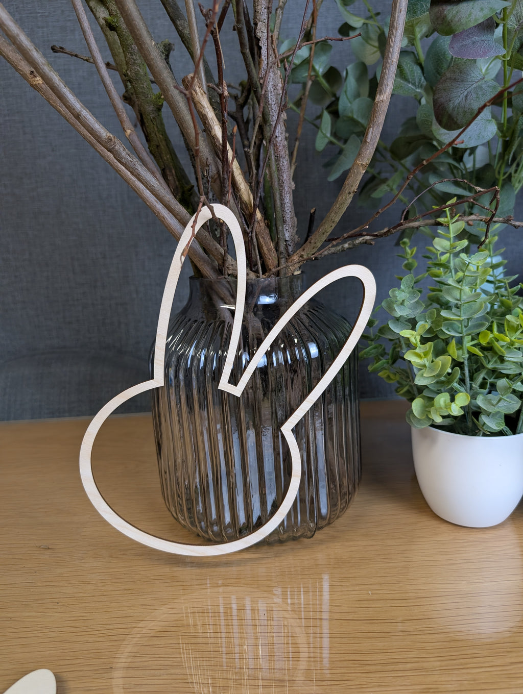 Holzkranz Hase Natur ,,Löffelohr"