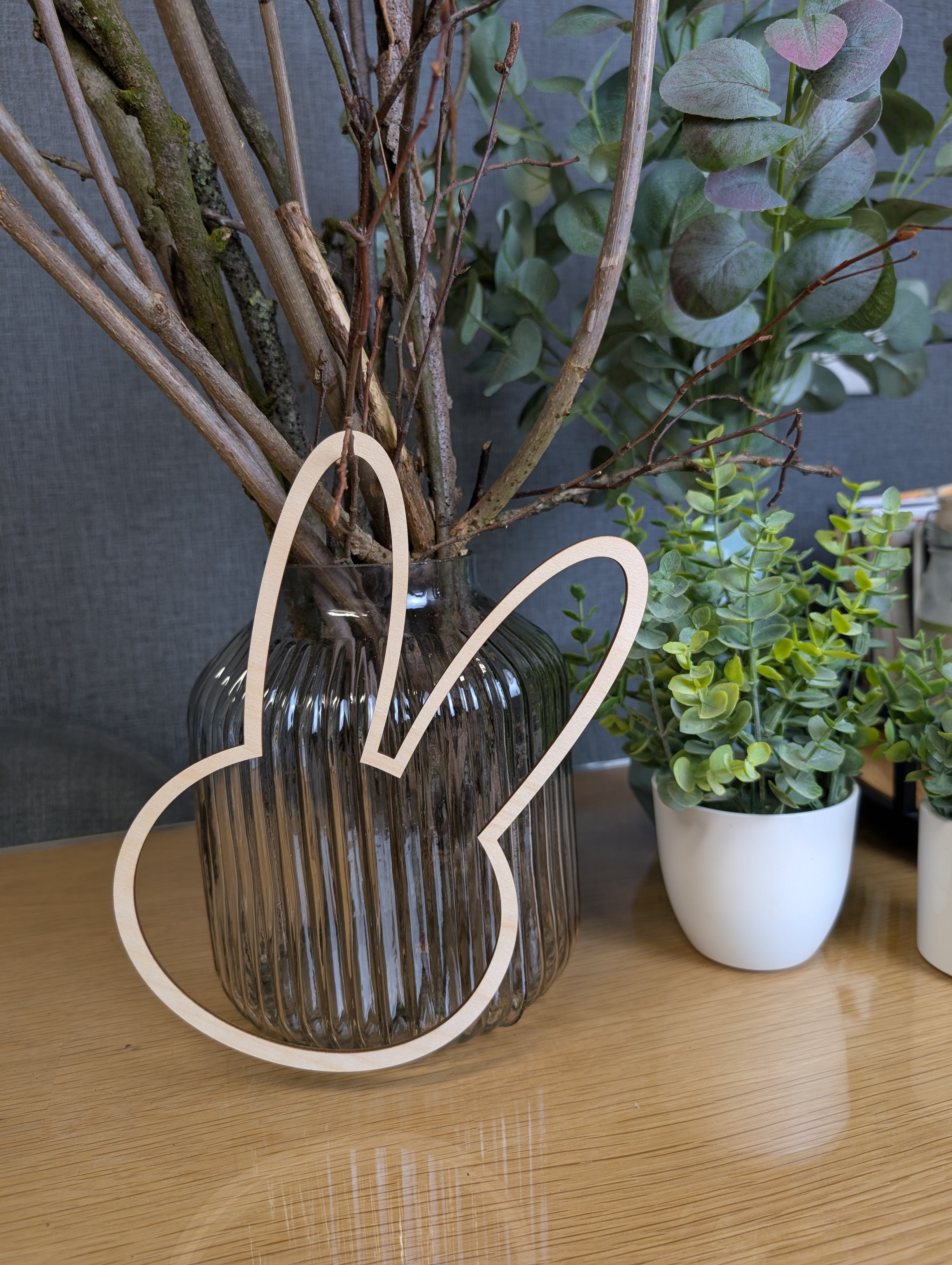 Holzkranz Hase Natur ,,Löffelohr"