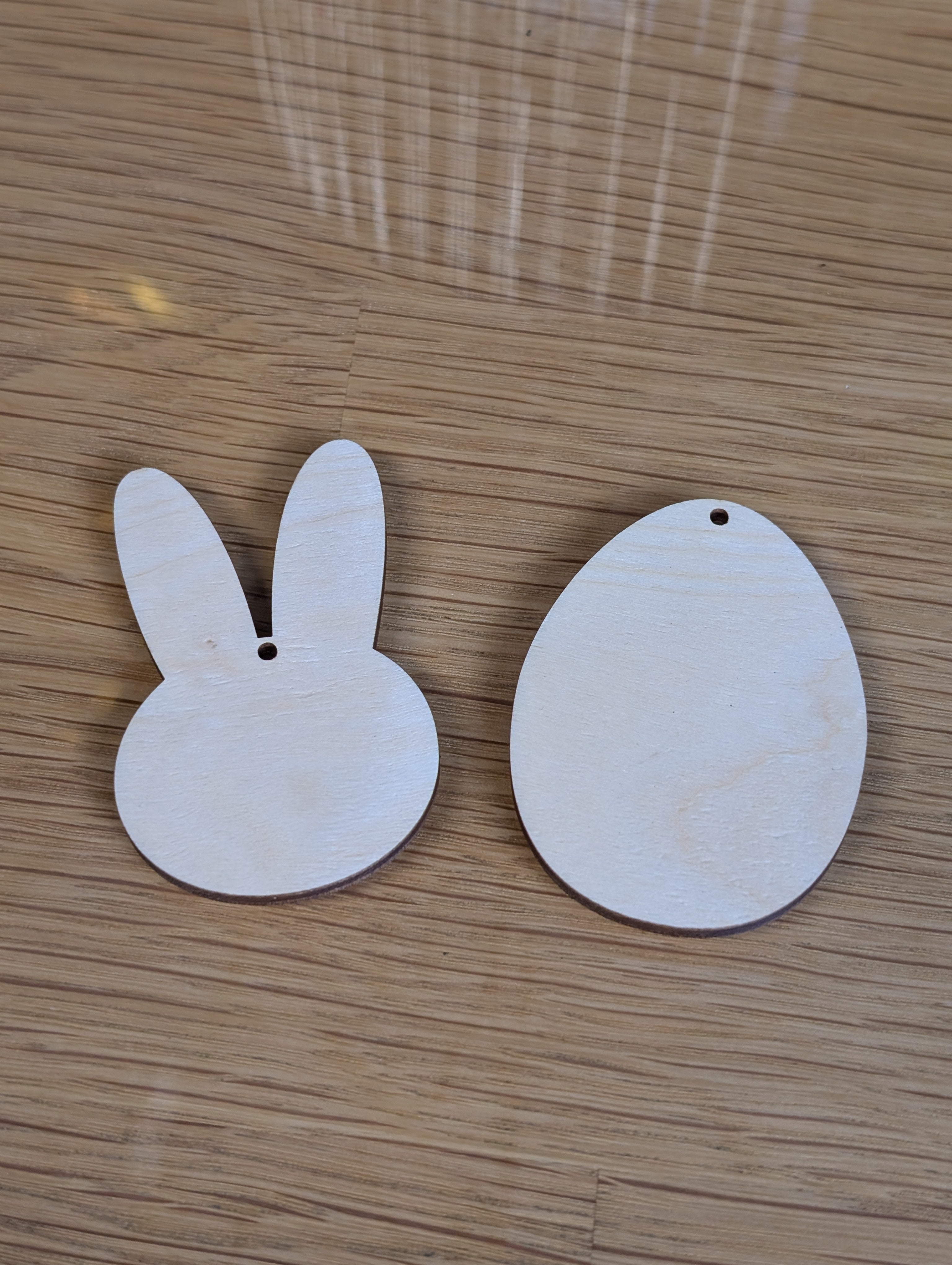 Osteranhänger-Set „Frühlingsmix“ – Minimalistische Holz-Anhänger