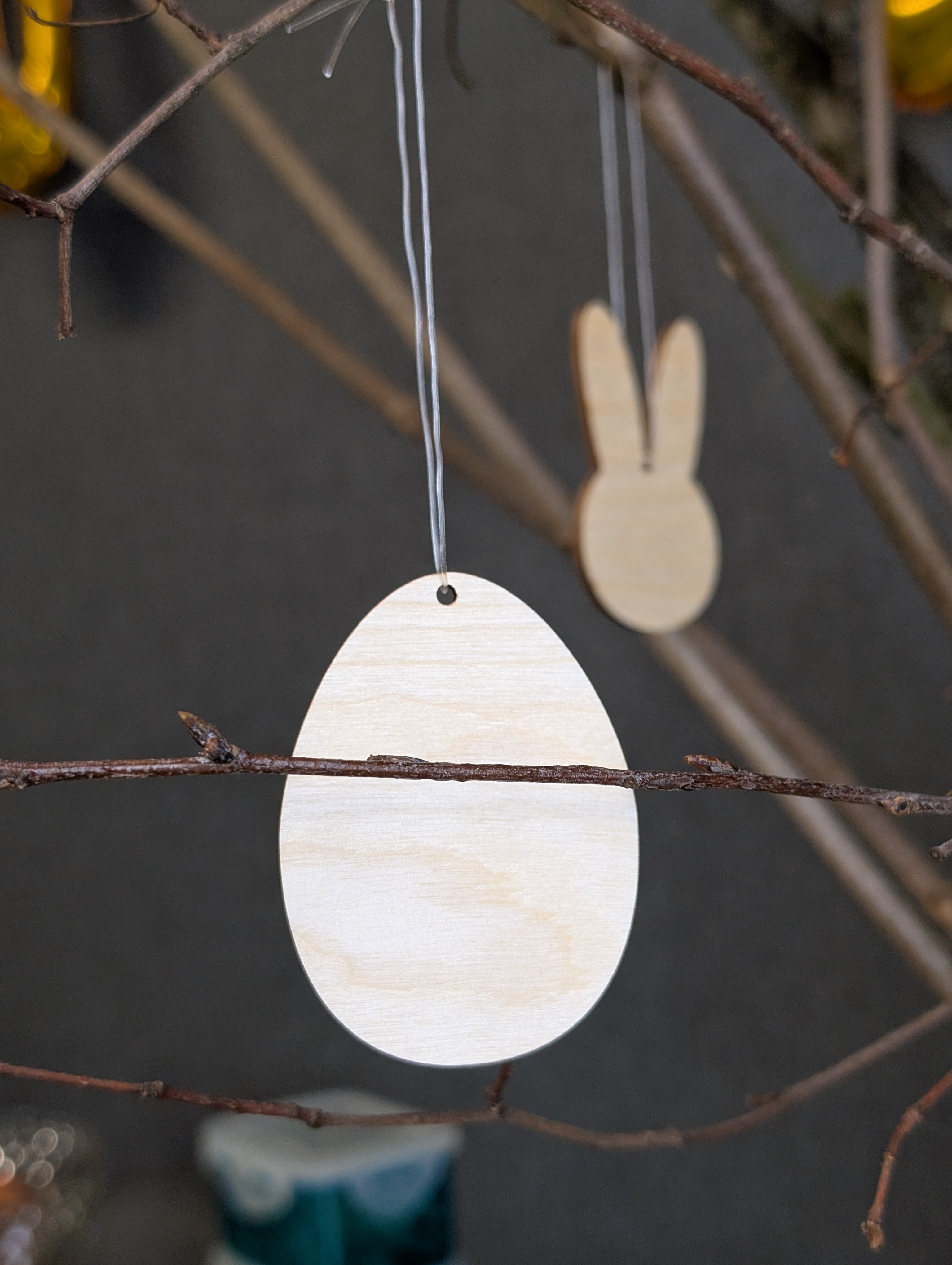 Osteranhänger-Set „Frühlingsmix“ – Minimalistische Holz-Anhänger