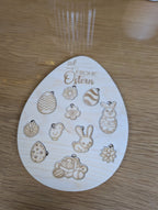 Montessori-Holzpuzzle „Osterzauber“ – Erstes Ostermotive & Formen entdecken