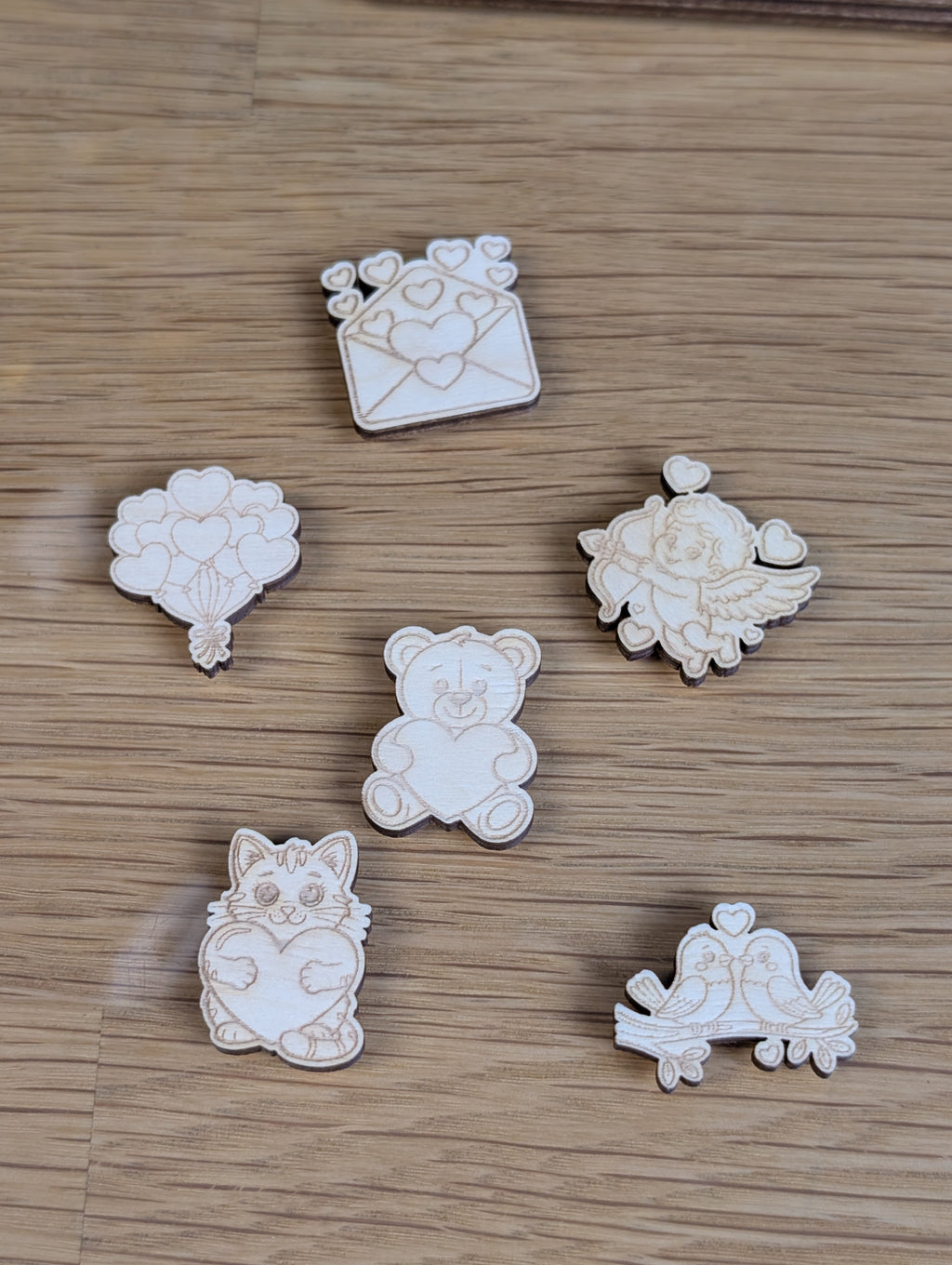 Holz-Reisespiel „Bärige Liebe“ | Valentinstag Tic-Tac-Toe