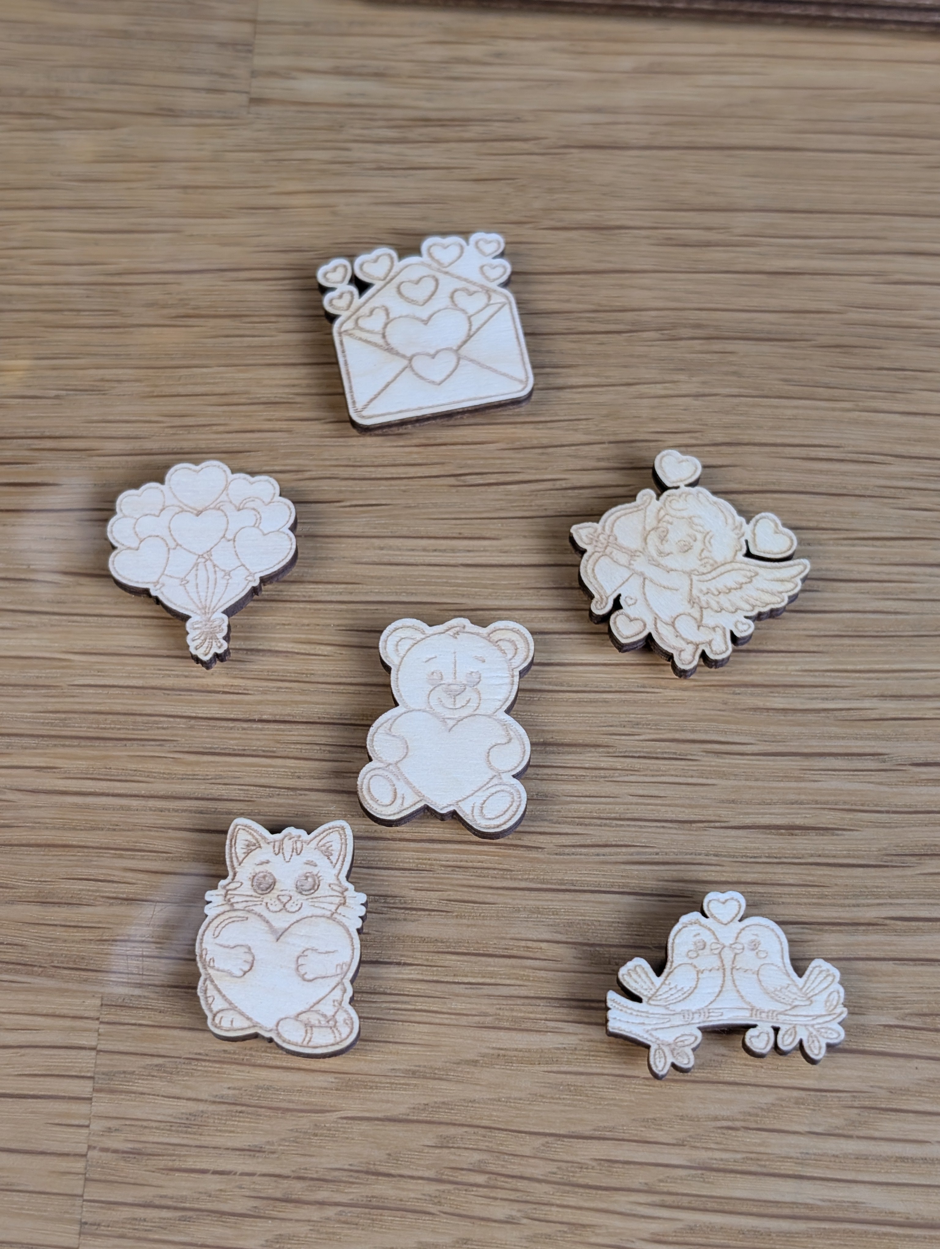 Holz-Reisespiel „Bärige Liebe“ | Valentinstag Tic-Tac-Toe