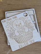 Holz-Reisespiel „Herz an Herz“ | Valentinstag Edition