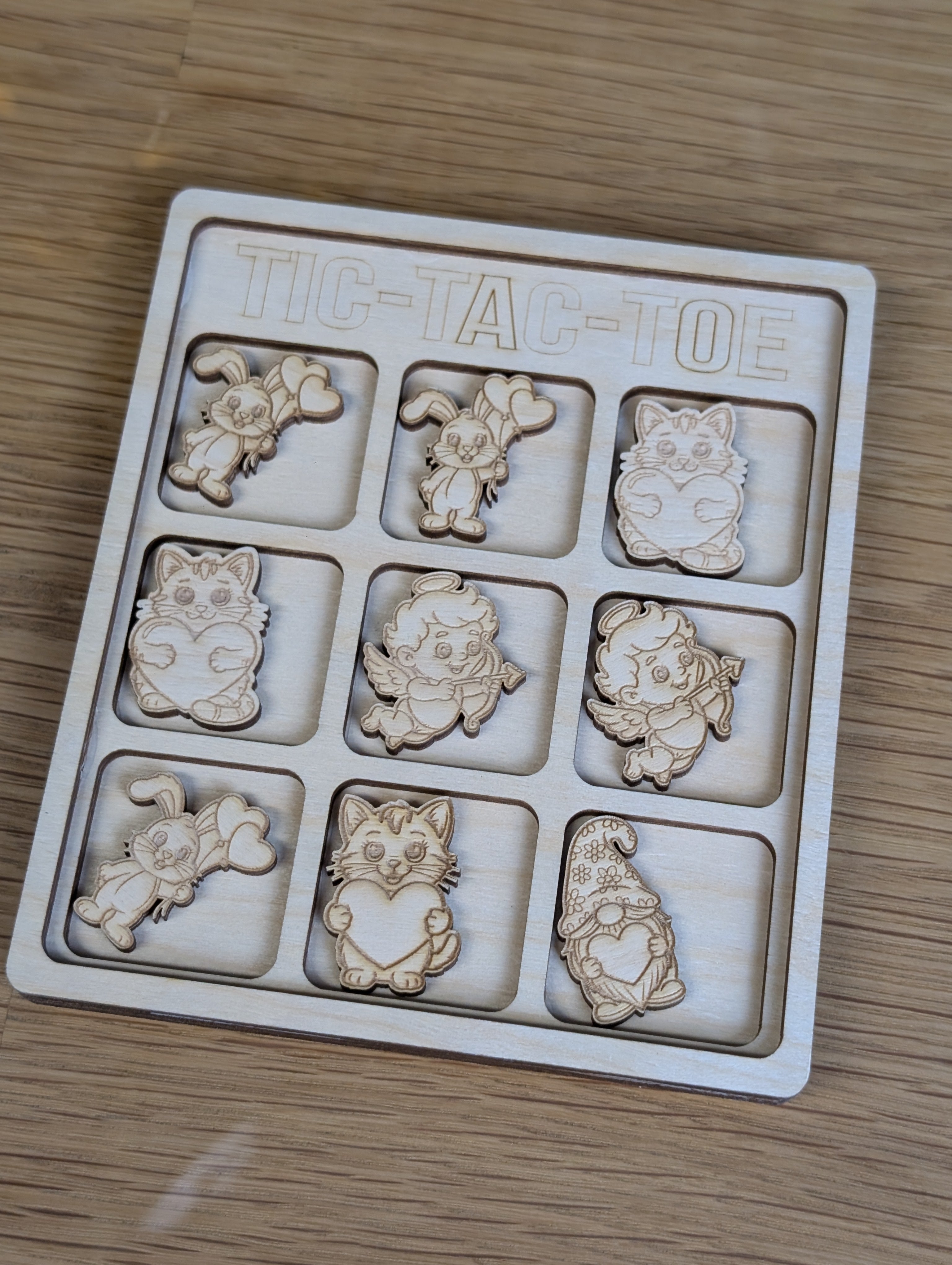 Holz-Reisespiel „Herz an Herz“ | Valentinstag Edition