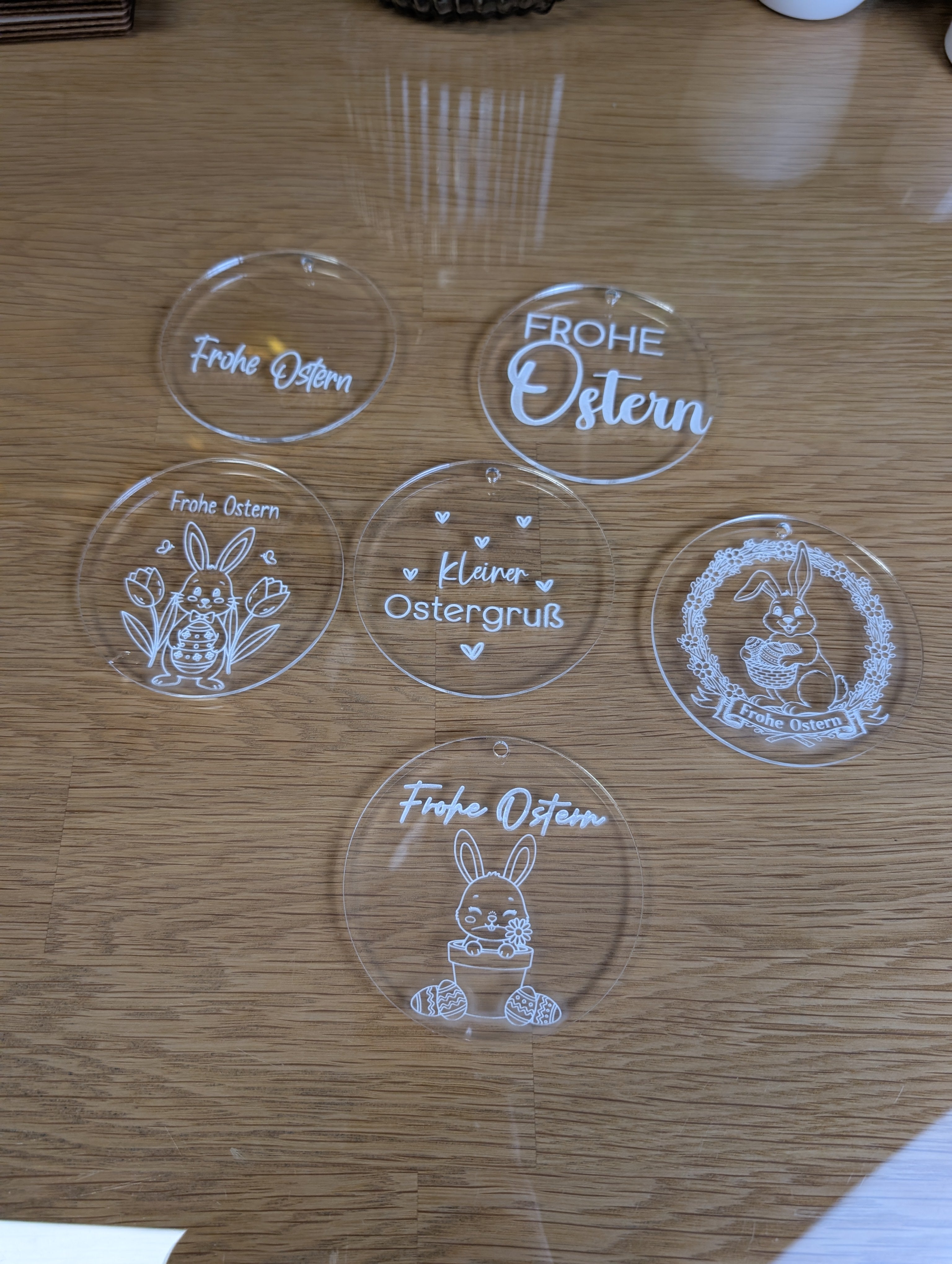 Oster-Design „Duo-Style“ | Anhänger & Wand-Deko aus Holz oder Acryl