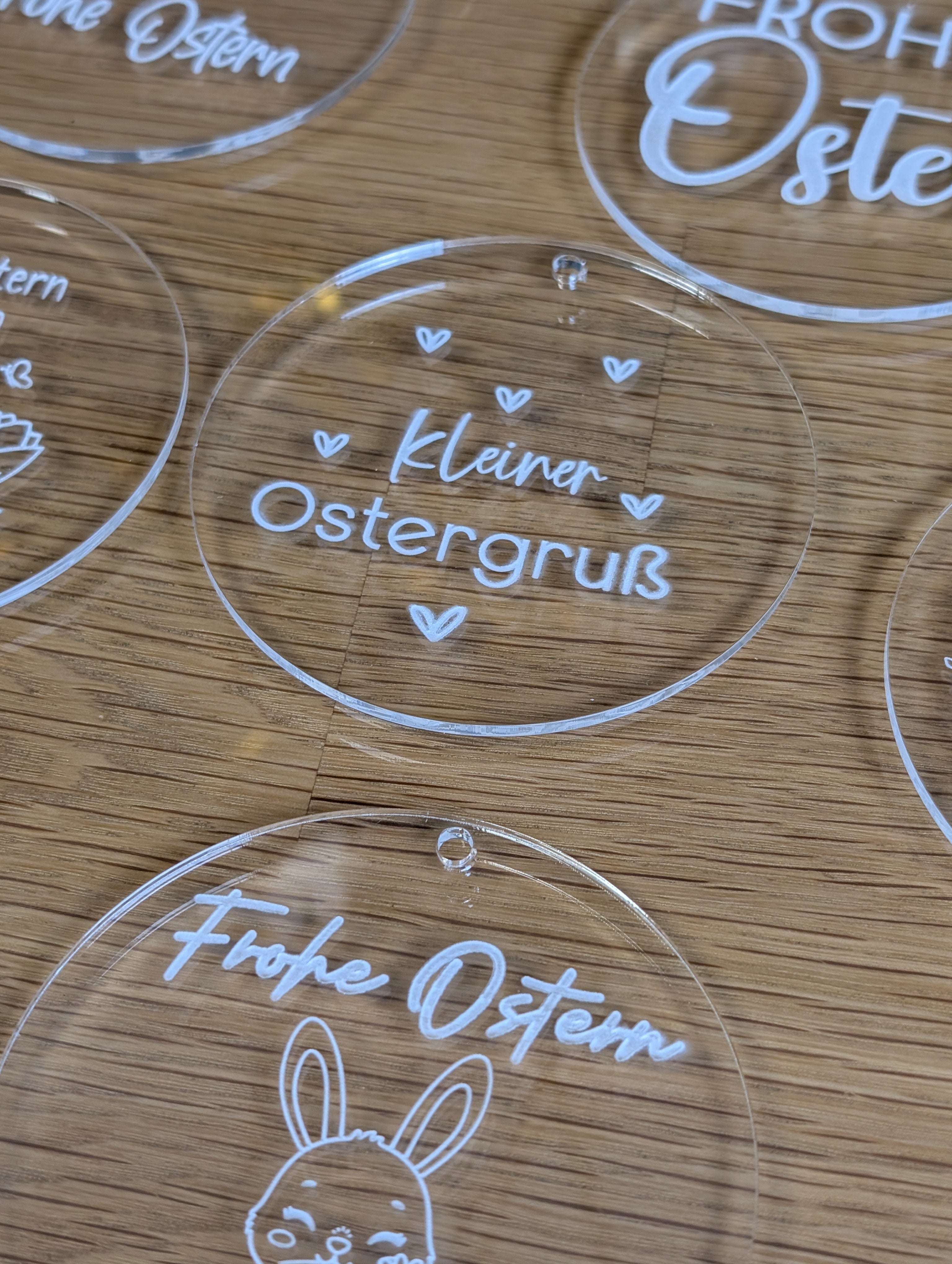 Oster-Design „Duo-Style“ | Anhänger & Wand-Deko aus Holz oder Acryl