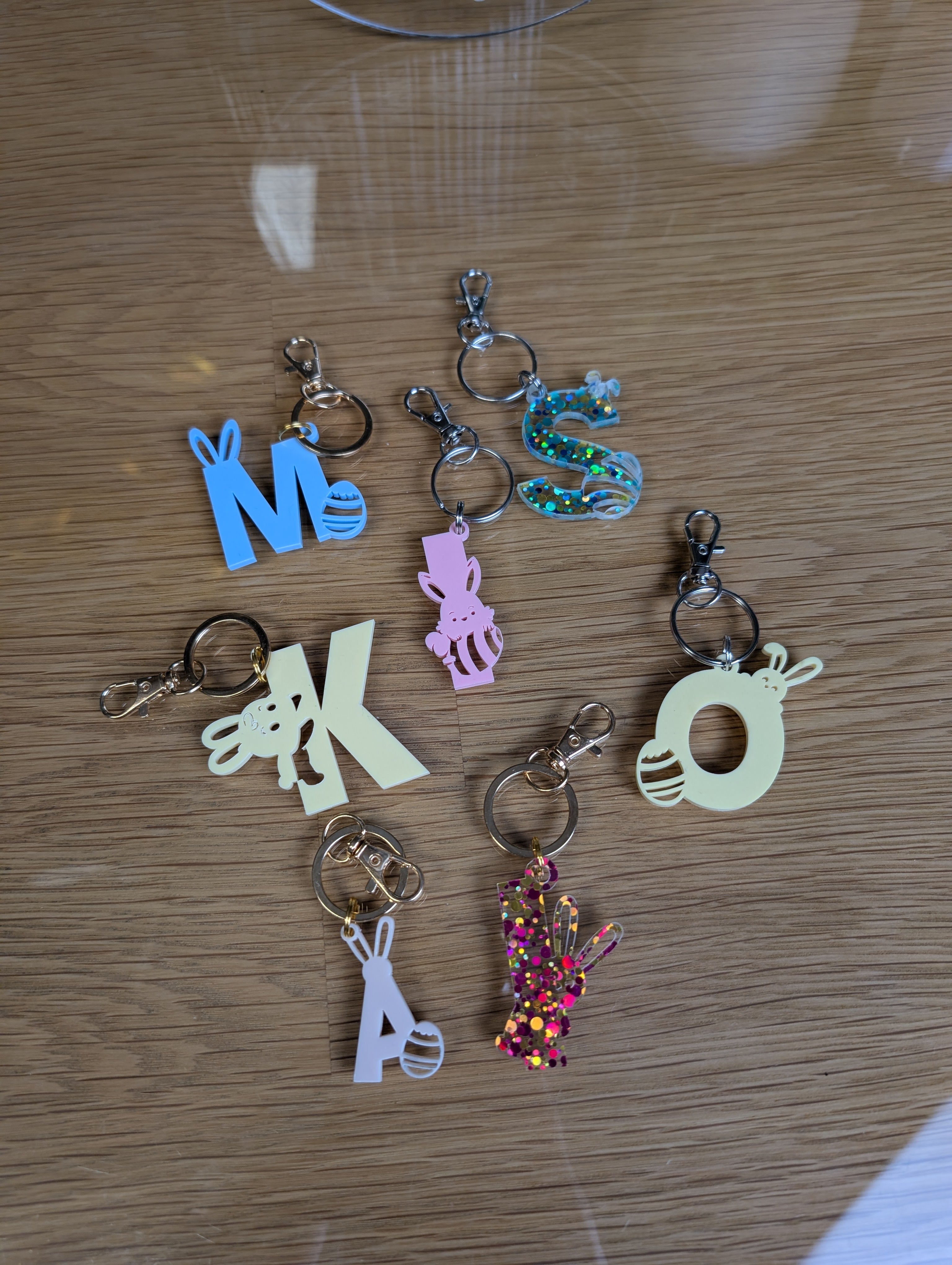 Initial-Osterei | Personalisierter Schlüsselanhaenger A-Z