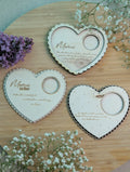 Muttertags-Teelichthalter aus Holz mit Gravur | Geschenk für Mama | Herz-Design