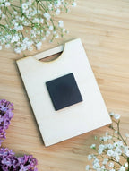 Personalisierter Magnet-Bilderrahmen aus Holz | Geschenk für Mama