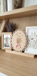 Holzschild "Weltbeste Mama / Oma" mit 3D-Effekt