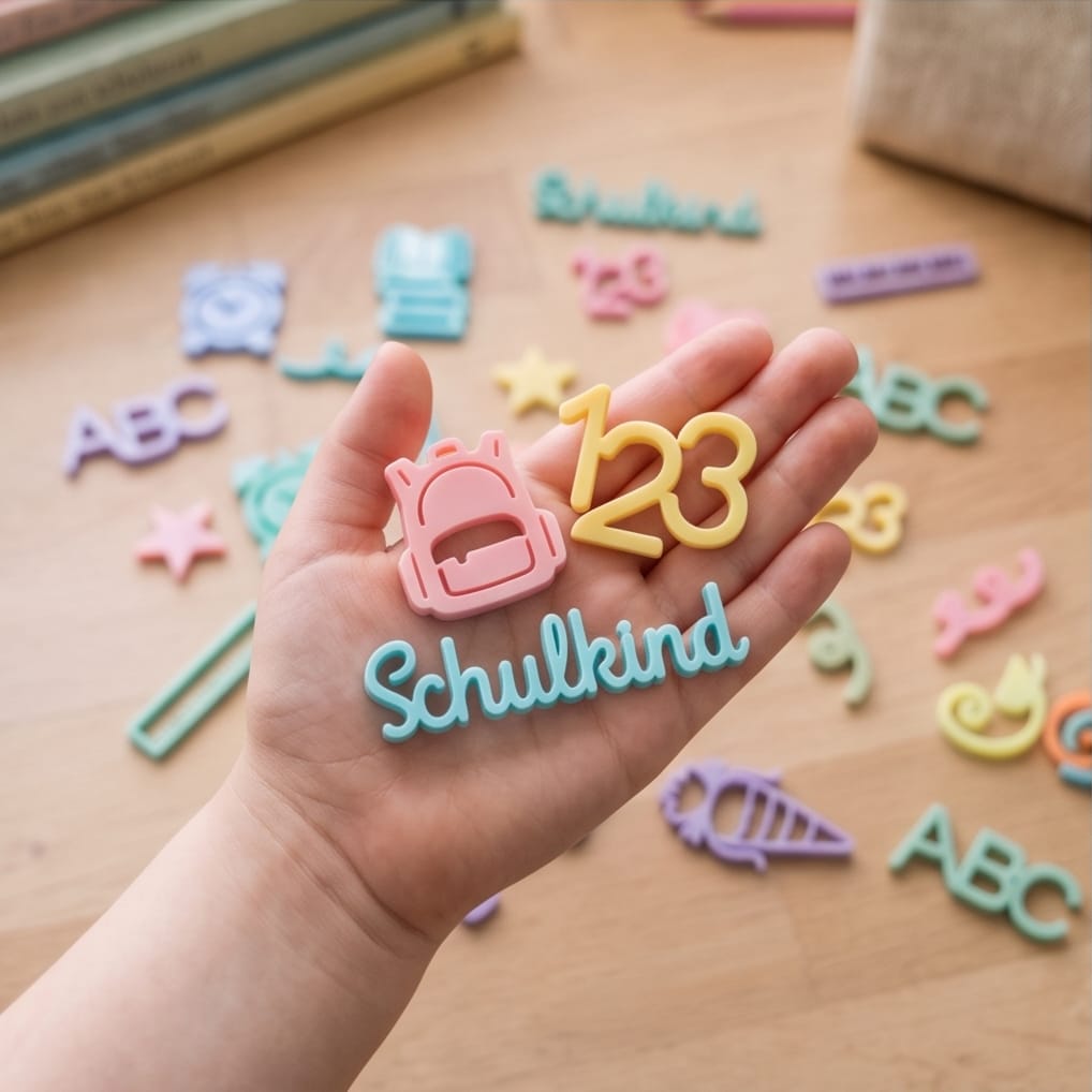 Acryl Tischkonfetti "Schulanfang" | Bunte Streudeko zur Einschulung im Set
