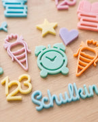 Acryl Tischkonfetti "Schulanfang" | Bunte Streudeko zur Einschulung im Set