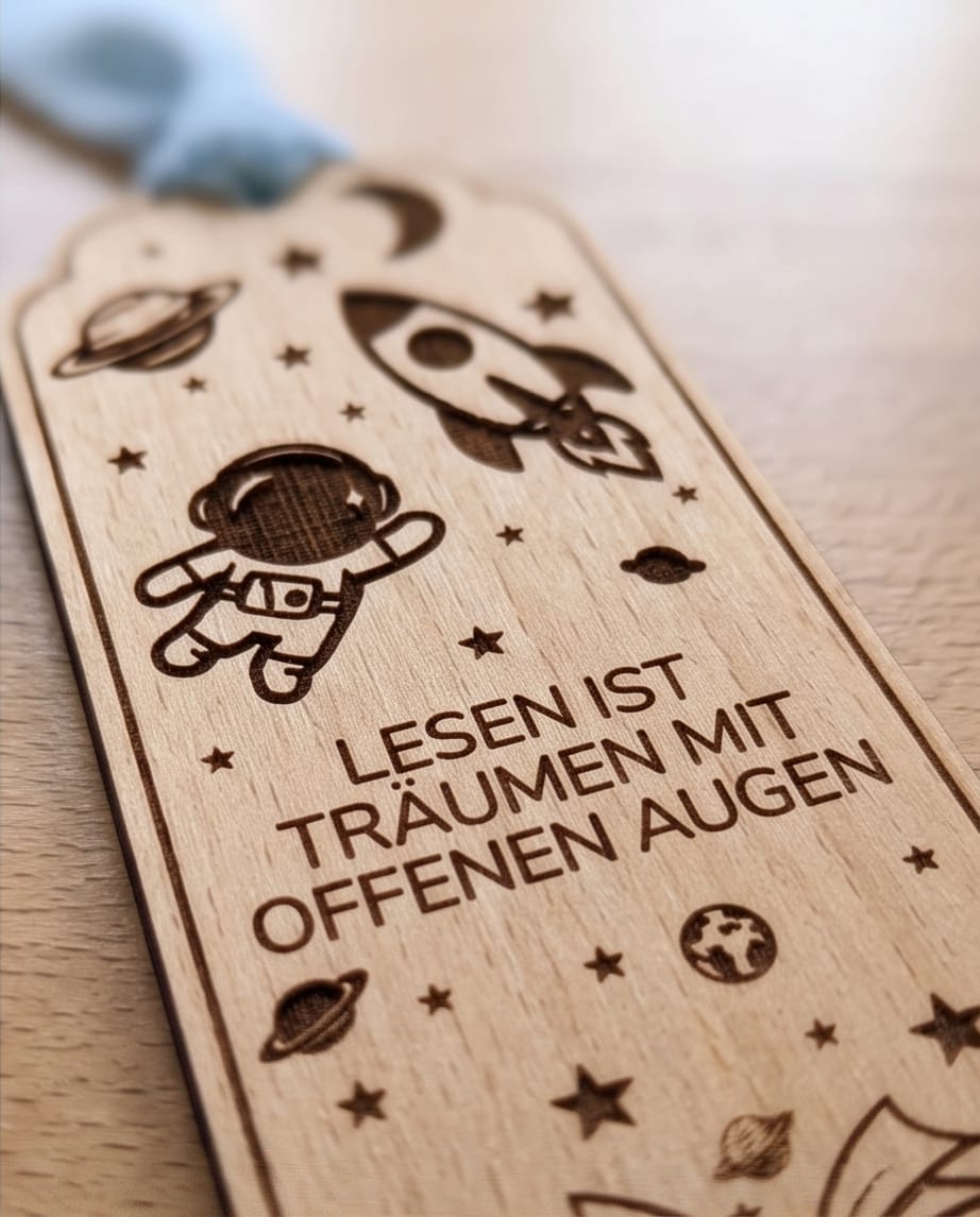 Lesezeichen für Kinder mit Name & Motiv