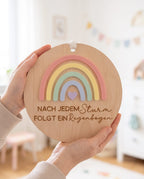 Wandschild "Regenbogen" mit 3D-Acryl
