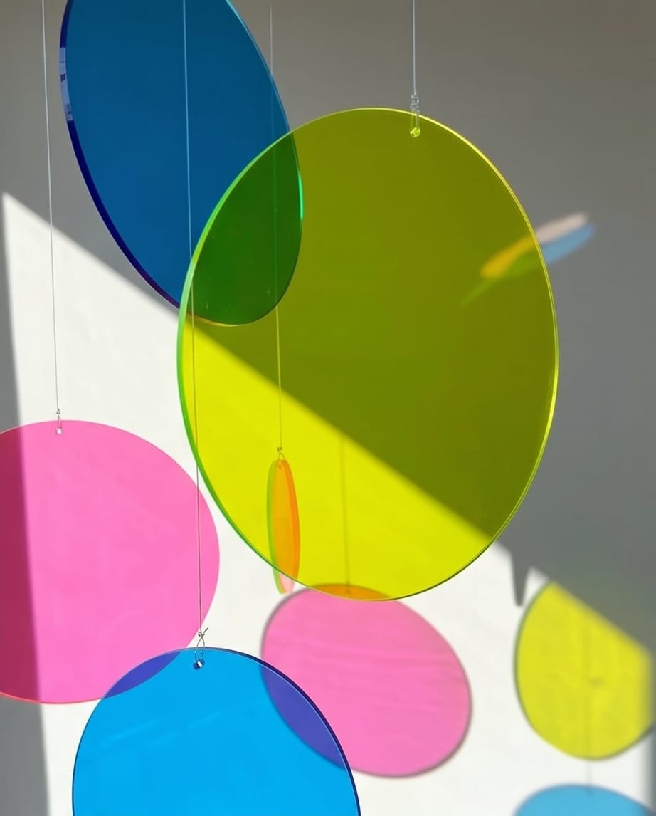 Acryl Sonnenfänger "Kreis" | Bunte Fensterdeko