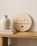 Holz-Dekoschild "Familie"