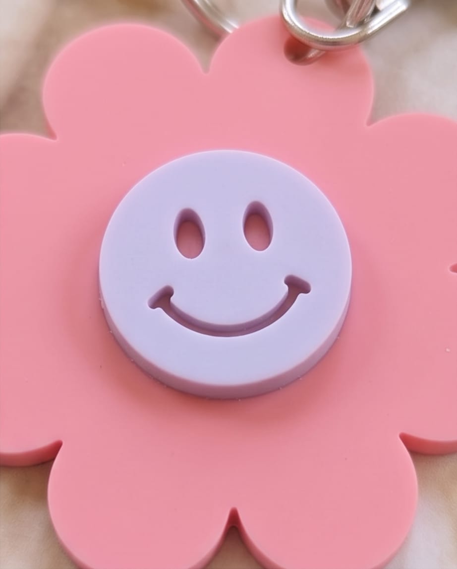 Acryl Schlüsselanhänger "Blume"