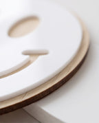 Smileys 3D Wandkunst "Good Vibes" | 2er-Set Holz & Acryl