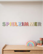 Pastell Acryl-Buchstaben | Individuelle 3D-Wanddeko & Namensschilder