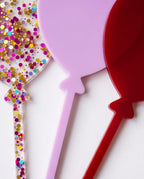 Acryl Cake Topper "Luftballons" im 3er-Set | Tortendeko