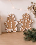 Deko-Aufsteller "Lebkuchen-Paar" im 2er-Set | Holz & 3D-Acryl