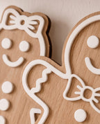 Deko-Aufsteller "Lebkuchen-Paar" im 2er-Set | Holz & 3D-Acryl