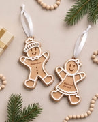 Personalisierter Lebkuchen-Anhänger | Holz & 3D-Acryl | 3 Varianten