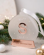Personalisierte 3D-Schneekugel "Initiale"