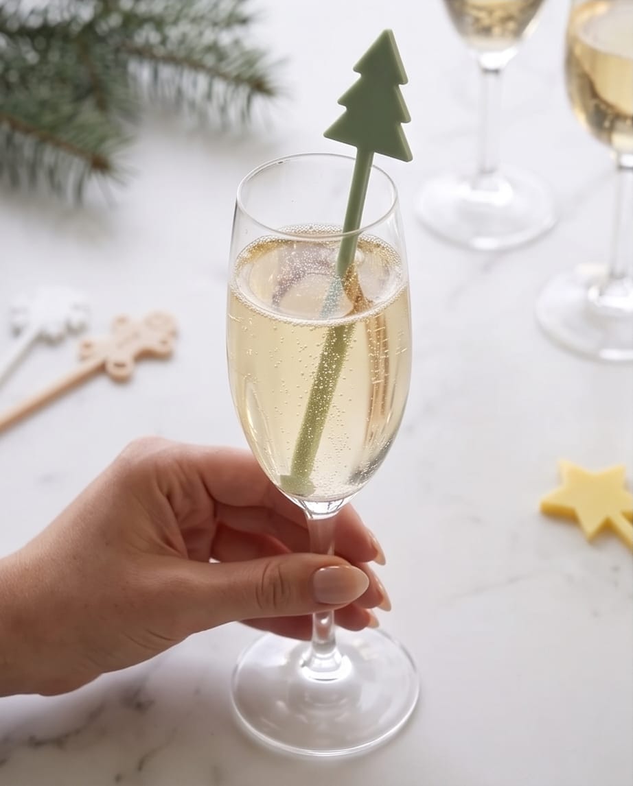 Design Getränkerührer "Pastell Weihnachten" (6er Set)