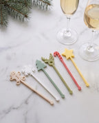 Design Getränkerührer "Pastell Weihnachten" (6er Set)