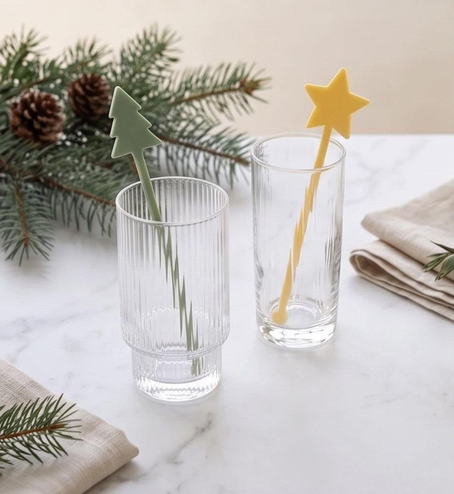 Design Getränkerührer "Pastell Weihnachten" (6er Set)
