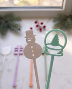 Design Getränkerührer "Pastell Wintermärchen" (6er Set)