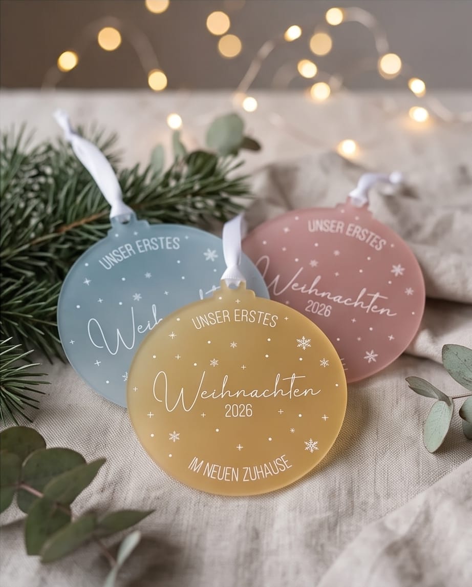 Weihnachtsanhänger "Neues Zuhause"