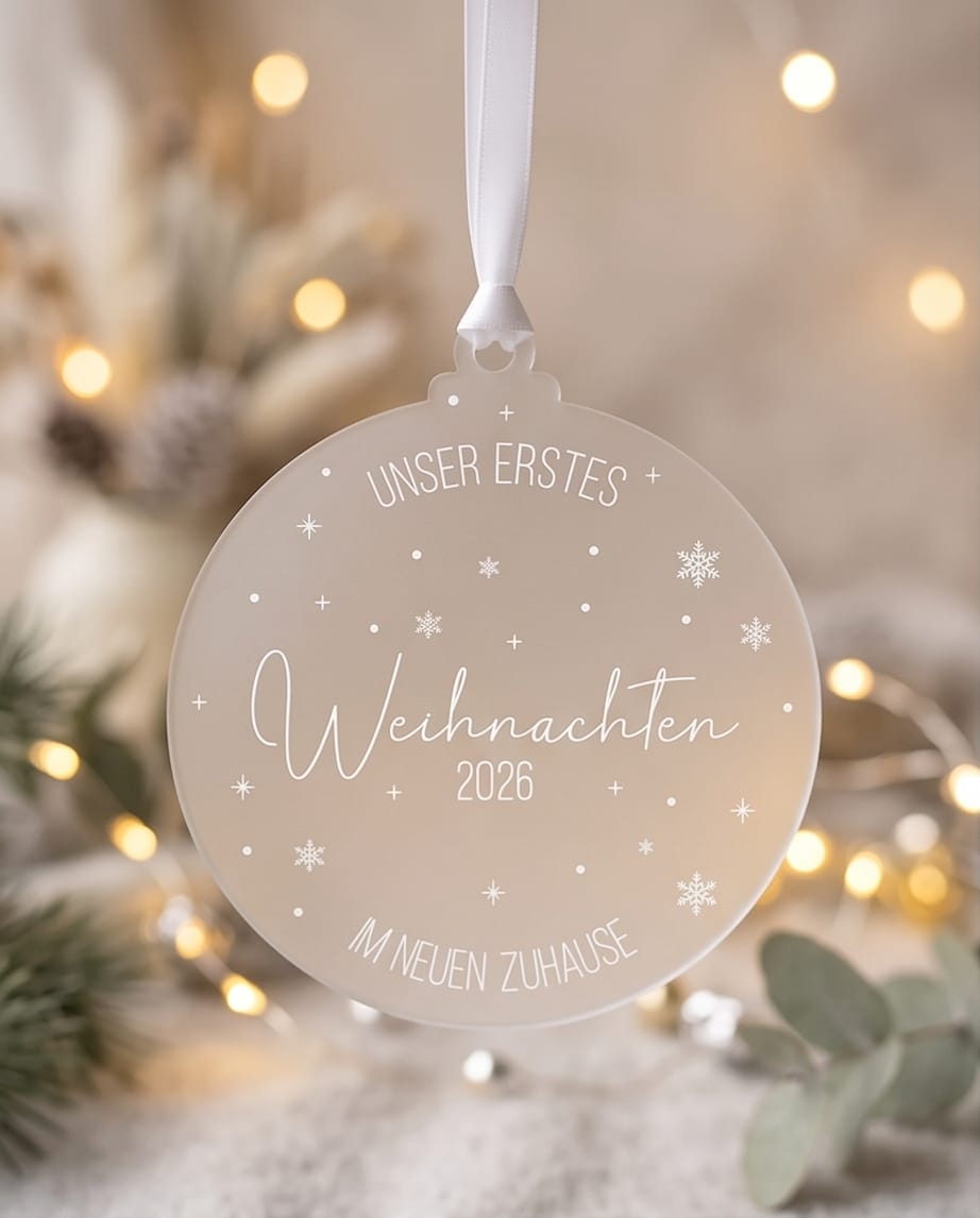 Weihnachtsanhänger "Neues Zuhause"
