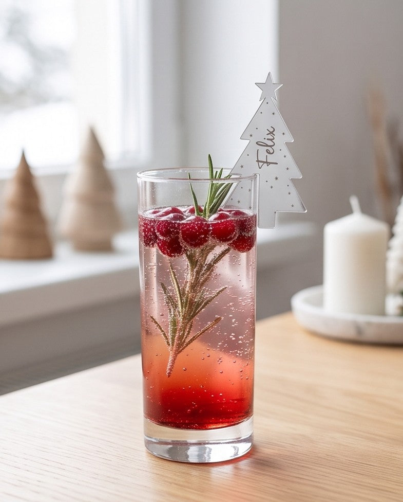 Personalisierte Glasanhänger "Tannenbaum"