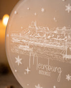 Weihnachtsanhänger "Skyline Meersburg" aus Frost-Acryl