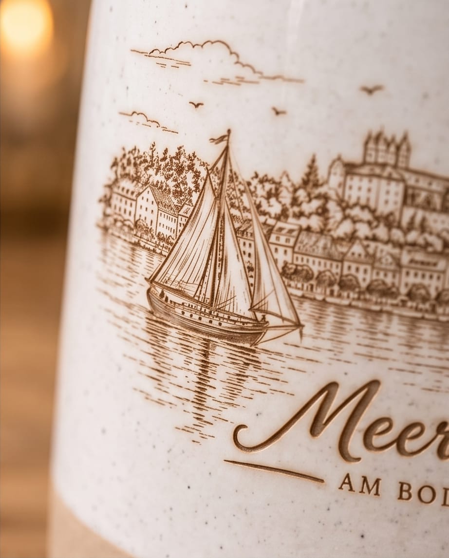 Keramiktasse "Skyline Meersburg"