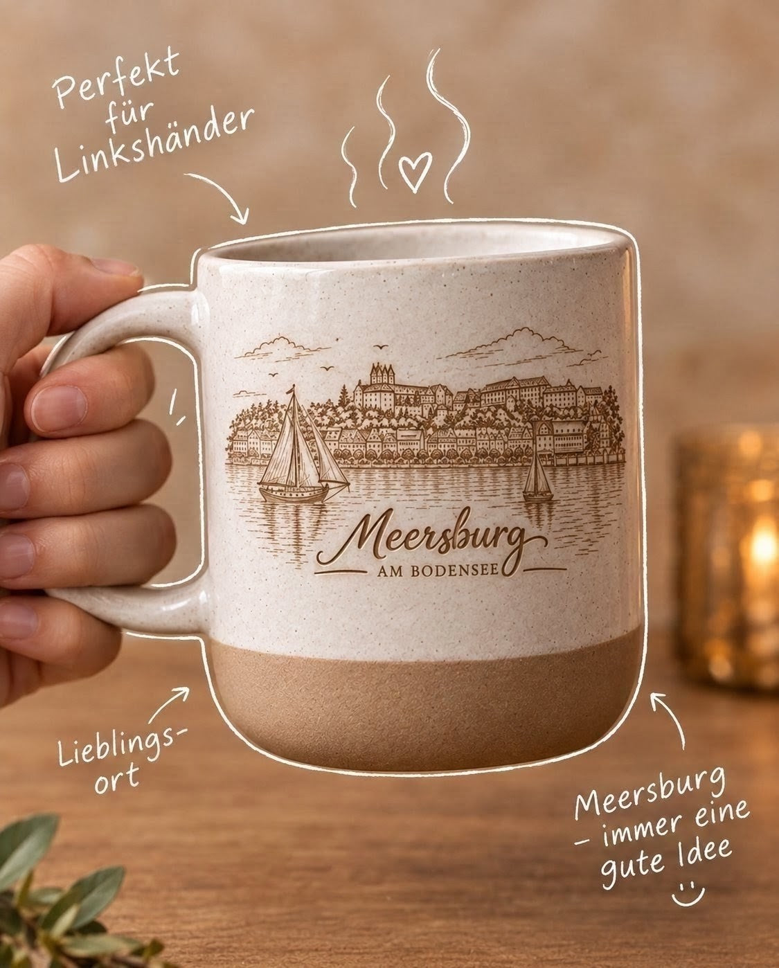 Keramiktasse "Skyline Meersburg"