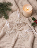Personalisierte Schneeflocke aus Frost-Acryl | 3D-Namensschild | Platzkarte