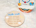 Hallo Welt Holzschild zur Geburt, Personalisiert Baby, Kinderzimmer Deko, Willkommensschild Baby, Geburtstafel Holz, Neugeborenes Geschenk