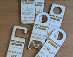 Türhänger Holz Spruch, Türanhänger, Bitte nicht stören Schild, Lustiges Geschenk, Home Office & Baby, Gamer